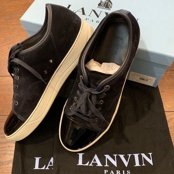Lanvin Other - Final Price: Lanvin Patent Cap Toe Suede Sneakers